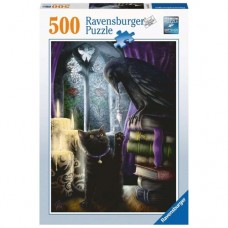 500 pc Ravensburger Puzzle - Black Cat and Raven